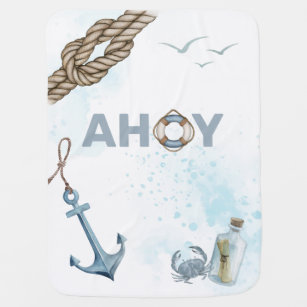 Ahoy! Nautical Baby Blanket