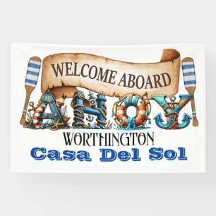 AHOY Nautical Banner