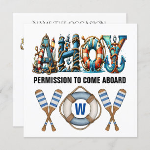 AHOY PERMISSION TO BOARD  INVITATION