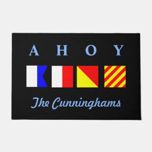 Ahoy Personalized Doormat