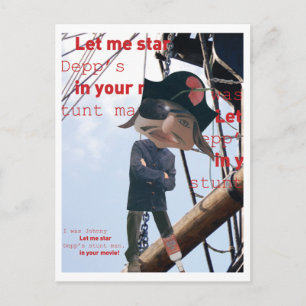 Ahoy pirate! postcard