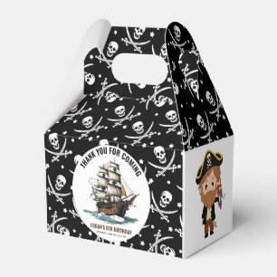 Ahoy! Pirate Ship 8th Birthday  Favor Box