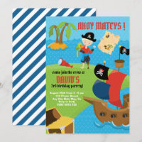 Ahoy! Pirate Ship Boy Pirate Birthday Party