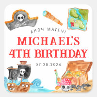 Ahoy Shipmates Treasure Hunt Ship Pirate Birthday