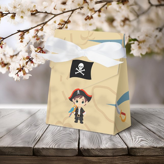 Ahoy There! Pirate Boy Birthday Party Favor Box (Creator Uploaded)