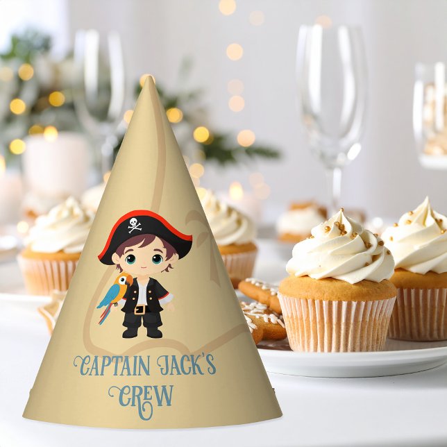 Ahoy There! Pirate Boy Birthday Party Hat (Creator Uploaded)