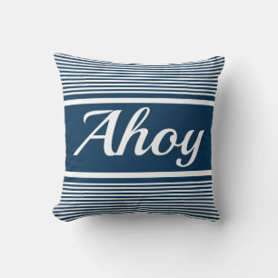 Ahoy Throw Pillow