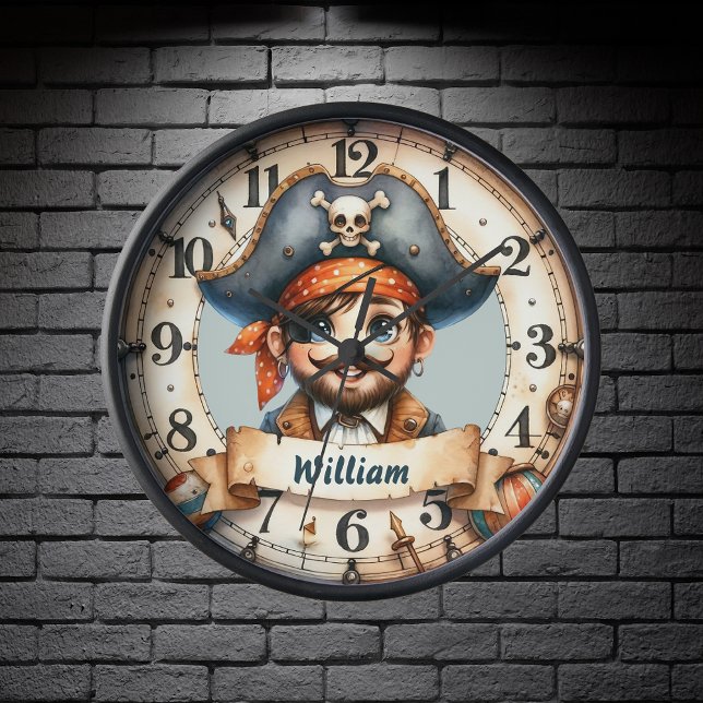 Ahoy Time! Pirate Adventure Wall Clock (Creator Uploaded)