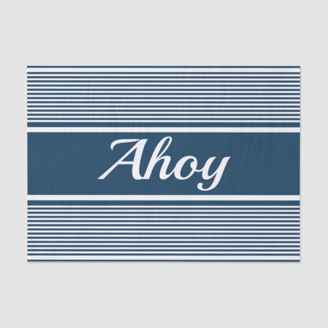 Ahoy Tissue Paper (Front)