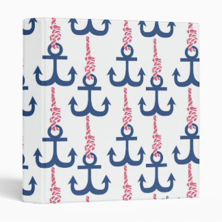 Ahoy Vintage Anchor pattern. Binder