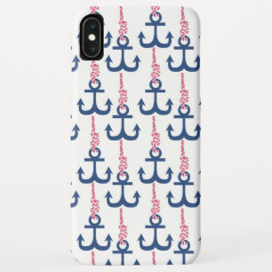 Ahoy Vintage Anchor pattern. iPhone XS Max Case