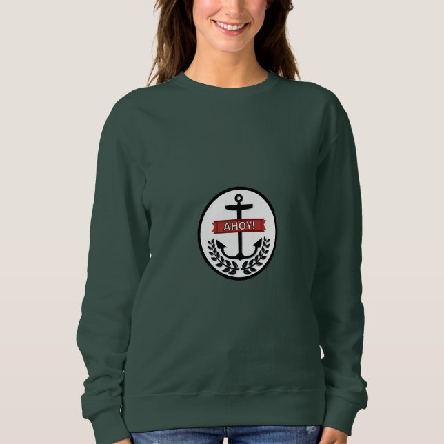 Ahoy - Women's Basic Sweatshirt Sweatshirt (Front)