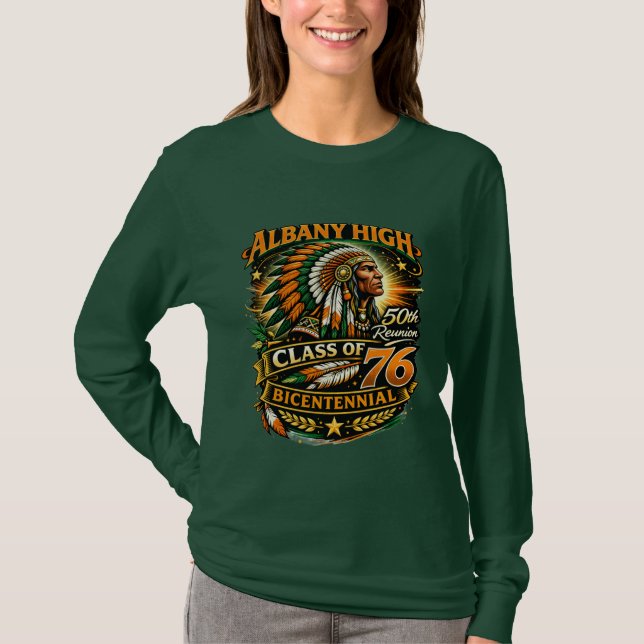 AHS 50th reunion long sleeve tee (Front)