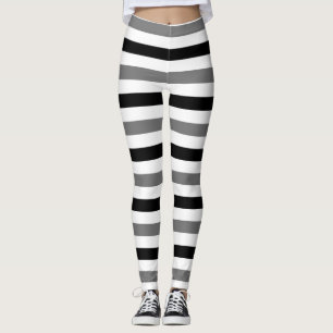 Ahs Black and white stripes design Leggings