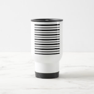 Ahs Black and white stripes design Travel Mug