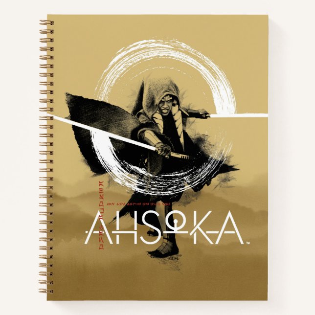 Ahsoka Dual Lightsaber Illlustration Notebook (Front)