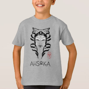 Ahsoka Face Brush Illustration T-Shirt