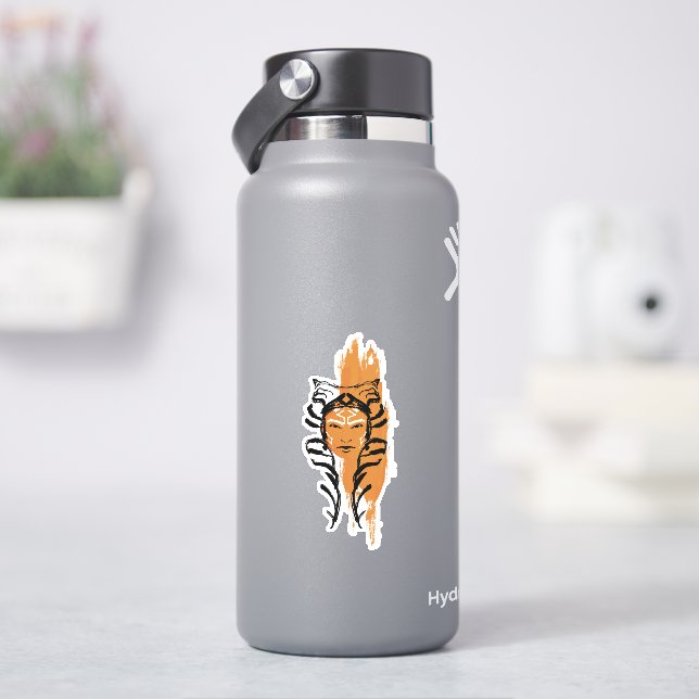 Ahsoka Orange Swatch Brush Illustration (HydroFlask)