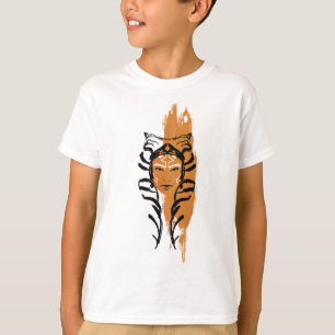 Ahsoka Orange Swatch Brush Illustration T-Shirt