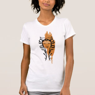 Ahsoka Orange Swatch Brush Illustration T-Shirt