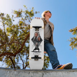 Ahsoka Tano Character Illustration Skateboard