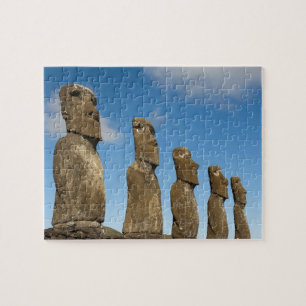 Ahu Akivi, Rapa Nui, Easter Island, Chile 2 Jigsaw Puzzle