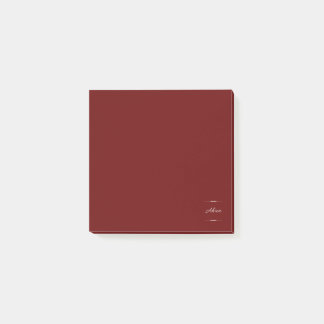 Ahua Original Logo Burgundy  Post-it Notes