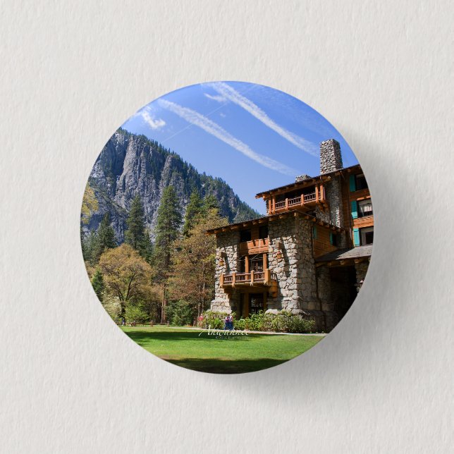 Ahwahnee 1 Inch Round Button (Front)