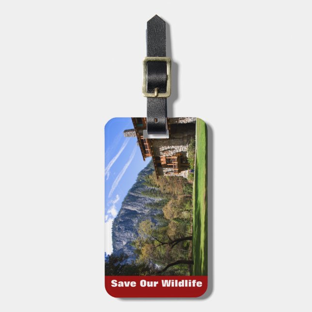 Ahwahnee Luggage Tag (Front Vertical)