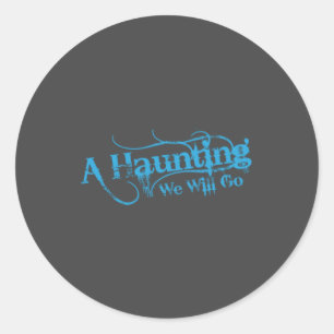 AHWWG Blue Logo Grey Background(1 Inch Logo) Classic Round Sticker