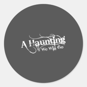 AHWWG White Logo Grey Background(1 Inch Logo) Classic Round Sticker