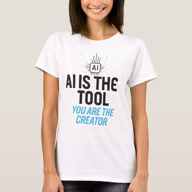 AI Aesthetic Creator: Abstract Co-Creation Digital T-Shirt (Front)