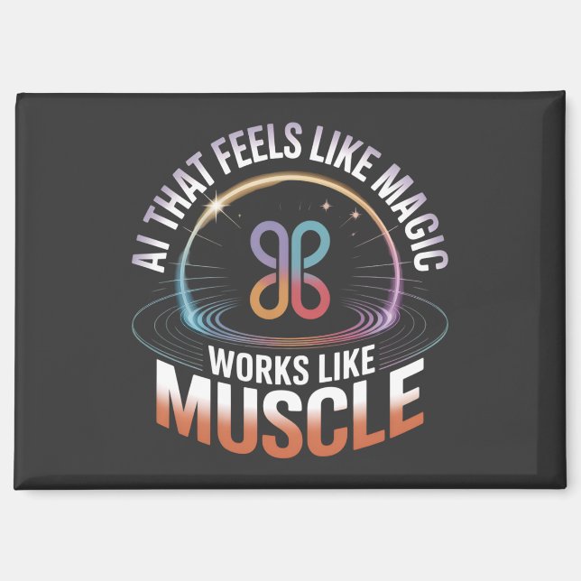 AI Aesthetics Futuristic Technology mens fashion  Magnet (Front)