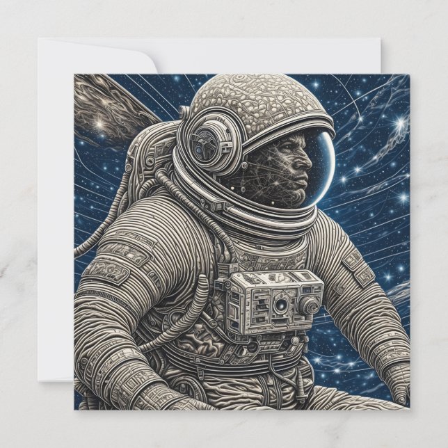 Ai Art Astronaut in Space (Front)