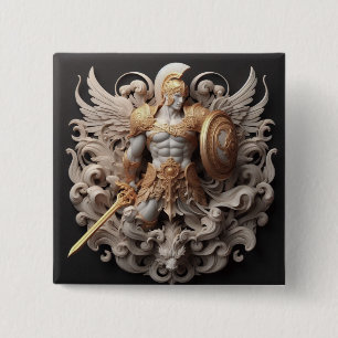 "AI Art Decoration,Fantasy Art,Sculpture-style Art 2 Inch Square Button