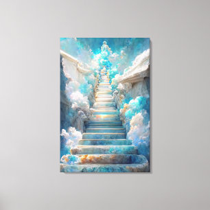 AI Art Gallery™ - Stairway to Heaven: Faith Canvas