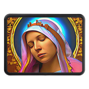 AI Art of The Blessed Virgin Mary Trailer Hitch Cover