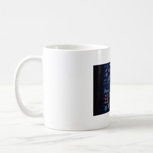 AI Art Physics E=mc² Science Math Mug - Space Gala (Left)