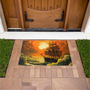 Ai Artsy Ship Doormat