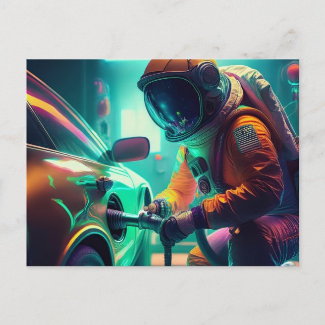 AI astronaut Postcard (Front)