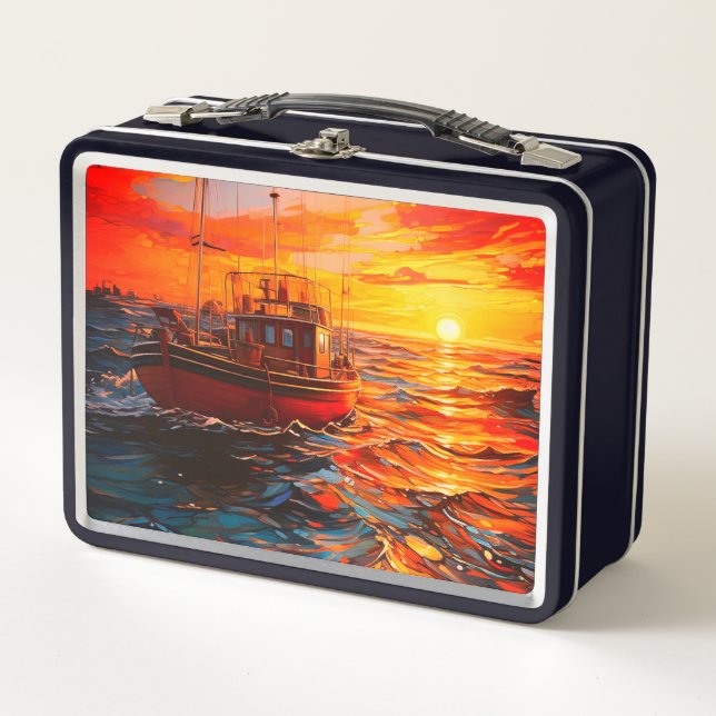 Ai Boat Metal Lunch Box (Front)