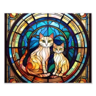 AI Cat Window Photo Print