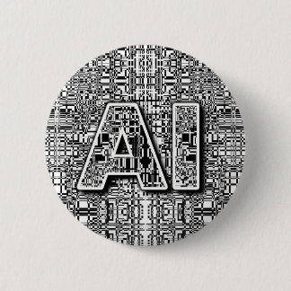 AI Chip Art 2 Inch Round Button