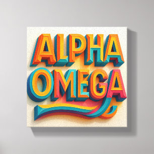 Ai Design Alpha& Omega Canvas  Wall Décor  