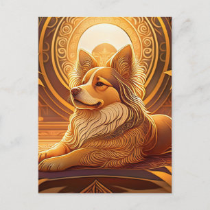 AI Dog Postcard