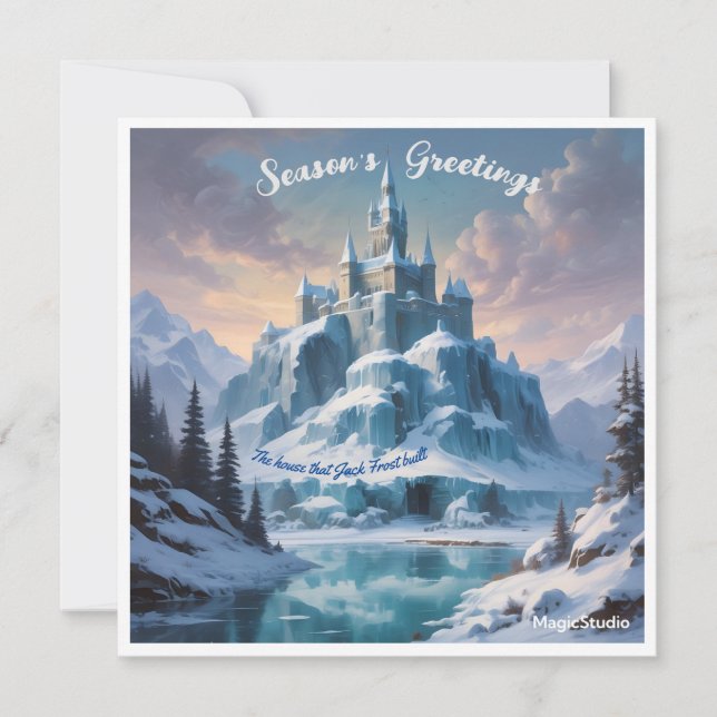 AI Downloadable House that Jack Frost Built Card (Front)