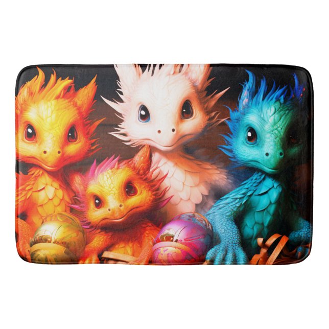 Ai Dragons Bath Mat (Front)