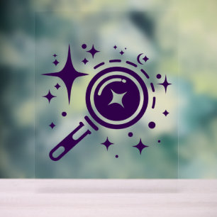 AI emblem Twinkle stars, beacon of the digital age Acrylic Sign