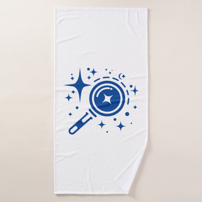 AI emblem Twinkle stars, beacon of the digital age Bath Towel (Bath Towel)