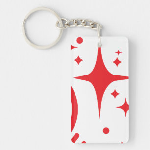 AI emblem Twinkle stars, beacon of the digital age Keychain